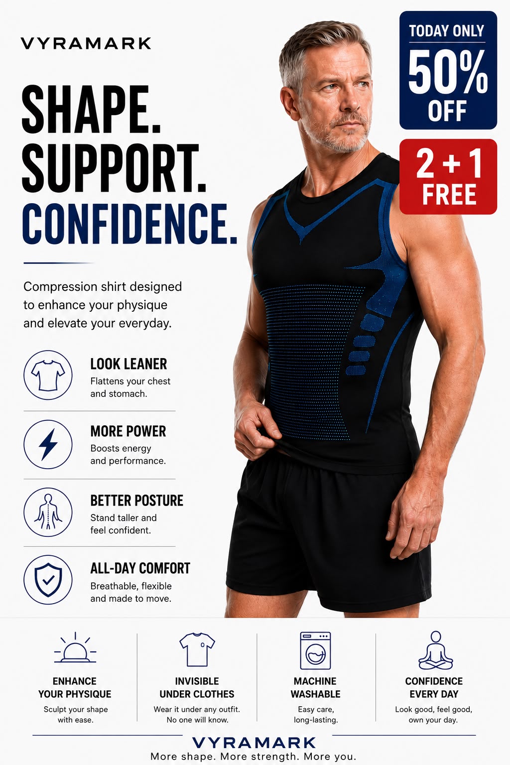 VYRAMARK™ Compression | Instant Slimming Compression Tank